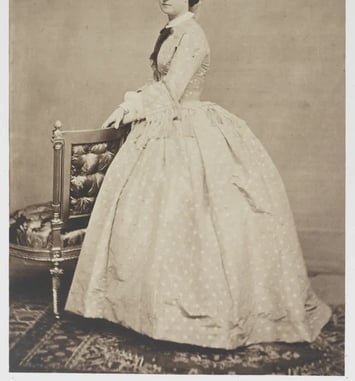 L'impératrice Eugénie en robe à pois