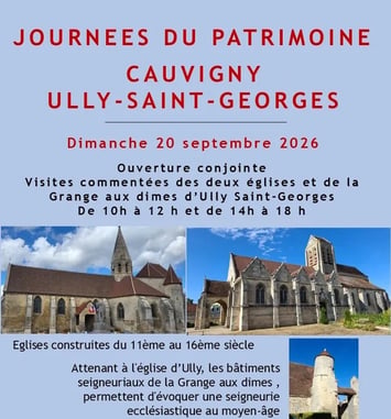 Visites commentées des églises de Cauvigny et Ully Saint-Georges