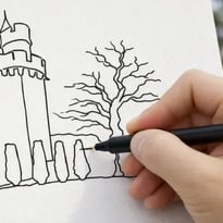 Atelier créatif "Le Donjon d'un trait" au Donjon de Vez