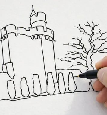 Atelier créatif "Le Donjon d'un trait" au Donjon de Vez