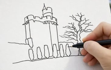 Atelier créatif "Le Donjon d'un trait" au Donjon de Vez
